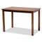 Baxton Studio Seda Modern and Contemporary Grey Fabric and Walnut Brown Finished Wood 5-Piece Dining Set 174-9879-8959-Zoro - alternate 7